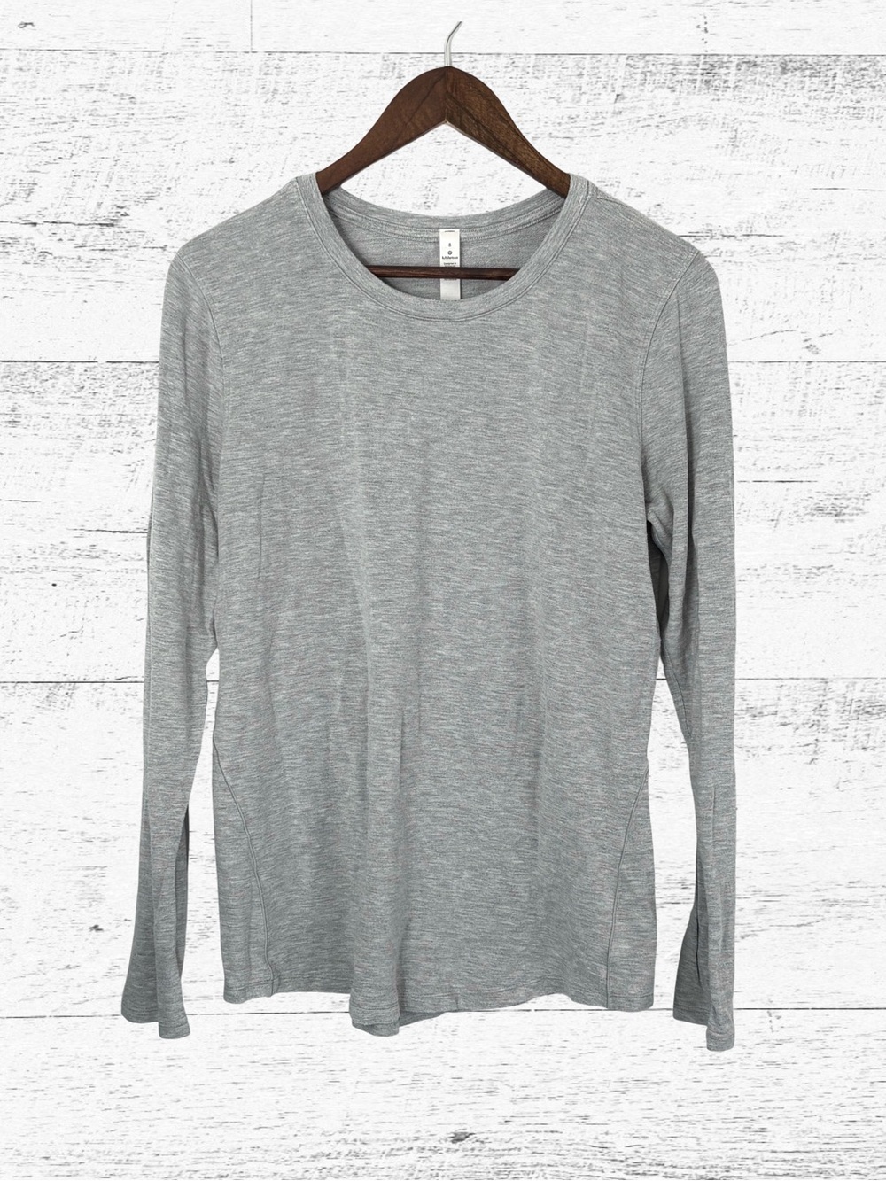 Women’s Long Sleeve Crewneck Top - Gray
